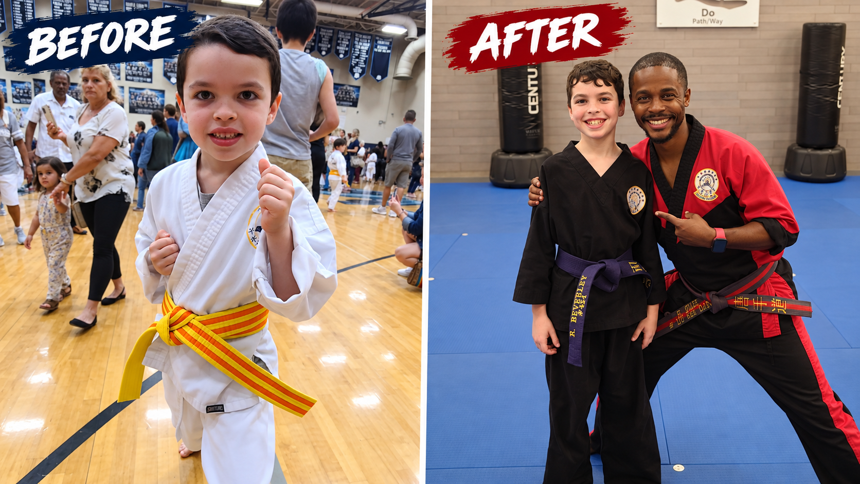 Martial Arts Journey_ Before and After